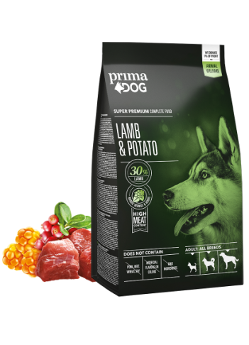 10004-PrimaDog-Lamb-potato-ingredients-2-kg